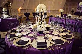 Purple Black White Reception Purple Wedding Reception Purple Wedding Decorations Purple Wedding Reception Decorations