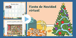 Nuestros juegos de navidad ofrecen entretenimiento y son ideales para la práctica de habilidades como la lógica, resolución de problemas, memoria visual y coordinación visomotora. Powerpoint Fiesta De Navidad Virtual Teacher Made