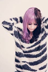 Half Purple Half Black Awesome Hair Color For Black Hair Hair Inspo Color Split Dyed Hair