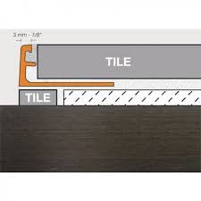 It is ideal for matching chrome fixtures. A American Custom Flooring Schluter Jolly Trim A100 Abgb 3 8 Brushed Antique Bronze Anodized Aluminum Schluter Jolly Trim