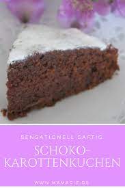 sensationeller karotten schokokuchen karottenkuchen karotten kuchen leckere torten
