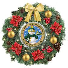 Beautiful christmas wreaths don't have to cost a fortune. Green Bay Packers Personalized Lighted Christmas Wreath