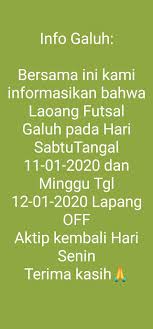 Minimal 25 m, maksimal 42 m. Lapangan Futsal Galuh Tandingan Startseite Facebook