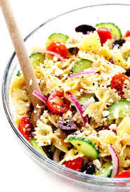Lemon herb mediterranean pasta salad from cafe delites. Mediterranean Pasta Salad Recipe Gimme Some Ove