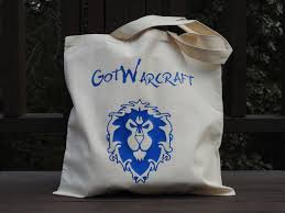 Alliance Tote Bag Shoulder Bag Canvas Tote Bag Wow Alliance Etsy Geeky Gift Nerdy Gifts Affordable Tote Bags