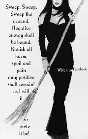 Sweeping Negativity Away What A Fun Little Chant Don T Think Anyone Could Say This With Negative Energy Spells Witchcraft Book Of Shadows Magic Spells