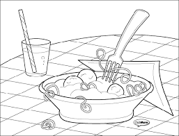 Mac N Cheese Clipart Black And White Free Coloring Library