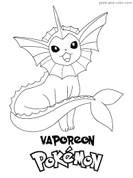 Pokémon eevee evolution coloring book i colouring videos for kids. Vaporeon Coloring Page Jacinna Mon