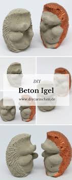 Diy Igel Aus Beton Einfach Selber Machen Wunderschone Herbstdeko Bastelideen Selber Machen Basteln