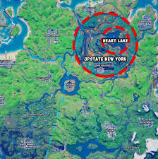 Fortnite week 10 challenges are officially live, and two of the tougher tasks in the set require searching chests at upstate new york and catching a fish at heart lake. Fortnite Heart Lake Location Where To Catch Fish At Heart Lake