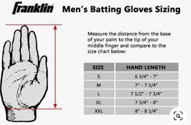 We mentioned earlier that the range of glove sized for youth players varies based on which position. Men S Batting Glove Sizing Batting Gloves Franklin Sports Gloves