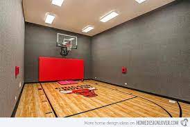 15 Ideas For Indoor Home Basketball Courts Home Design Lover Home Basketball Court Indoor Basketball Court Indoor Basketball