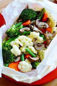 Veggie Packets Vegetables In Parchment Recipe Recipes Vegetable Recipes Baked Veggies
