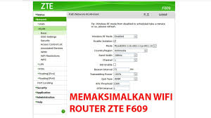 Pengaturan awal modem zte f609/f660 lock) samsung cara mengubah kuota 9 videomax / hooq jadi fla Memaksimalkan Wifi Router Zte F609 Youtube