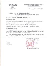 CÔNG TY CỔ PHẦN TẬP ĐOÀN SAO MAI