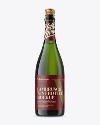 Download Green Glass Lambrusco Wine Bottle Mockup In Bottle Mockups On Yellow Images Object Mockups PSD Mockup Templates