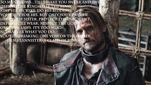 Martin's philosophy on creating characters inspired by the william faulkner quote the only thing worth writing. Jaime Lannister Oaths Quote Background By Darkdragonofanime On Deviantart