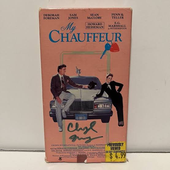 My Chauffeur VHS Sam Jones Penn & Teller