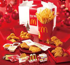 mcdonalds for x mas kfc chicken food poster design fast food