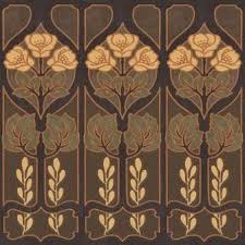 Arts Crafts Mission William Morris Large Wallpaper Dado Border Art Nouveau Pattern Art Nouveau Design Art Nouveau Wallpaper