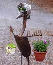 Never Blue Forge Garden Art Metal Yard Art Metal Garden Art