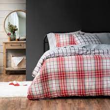King 3pc Drummond Flannel Duvet Cover Set Martha Stewart Target