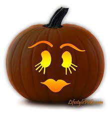 free girly jack o lantern face pumpkin carving stencil pumpkin carving cute pumpkin carving pumpkin carving designs
