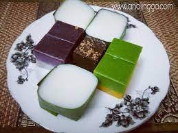 Resepi srimuka pandan/ keladi comel. Kuih Muih Tradisional Melayu