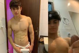 Punheta do Influencer Matheus Farias Pelado e Gozando - Famosos Nus