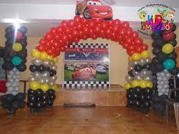 30 pieces checkered race car latex balloons racing cars theme black & white flag balloon confetti balloons for kids, boys, birthday party,12. Disney Car Theme Balloons Arch And Balloon Signal Light Decor Done By Kids Jump 4 Joy Www Kidsjump4joy Com Balloon Arch Balloons Disney Cars Theme