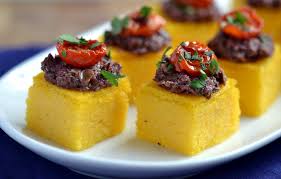 Polenta Olive Tapenade Bites Coconut And Berries Recipe Food Appetizers Easy Appetizers For Party