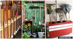 Garden Tool Organizer Storage Diy Ideas Projects Instructions