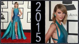 Get creative if you can't accept the award irl. Taylor Swift S Grammy Red Carpet Evolution The Grammys Photos Cbs Com