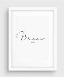 Minimal Fake Cat Quote Poster Black White Minimal Print Etsy In 2020 Cat Quotes Quote Posters Cat Posters