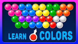 Learn Colors With Bubble Shooter Game Colours For Kids To Learn Learning Videos Youtube