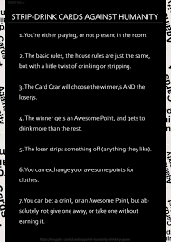 Aug 03, 2021 · there will be similar rules but any drinking group can omit some rules or add their own. Diy Drinking Card Games Duocards