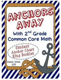 Second Grade Common Core Math Standards Anchor Chart Rings