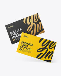 They all come in several formats such as psd, ai, id. Two Textured Business Cards Mockup In Stationery Mockups On Yellow Images Object Mockups Business Card Mock Up Free Psd Mockups Templates Mockup Free Psd