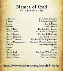 The Names Of God From The Old Testament Names Of God Bible Knowledge Bible Scriptures