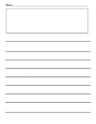 The best way for students to. Writing Paper With Drawing Box By Williams 1st Grade Wonders Tpt