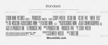 These movies have amazing credits sequences that are almost as entertaining as the features themselves. Jinwook S Billing Block Template By Jinwook Graphicriver