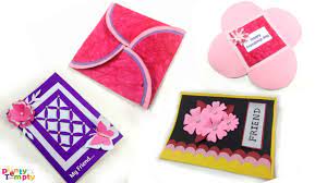 3 gluing beads and accessories. Greeting Card Making Ideas Paper Craft Easy Greeting Card For Best Friend Easy Paper Craft Ideas Youtube