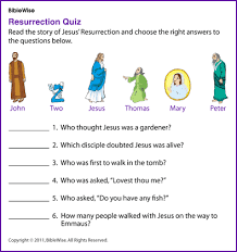 Bible quiz on jesus death and resurrection. Passion Week True Or False Easter Kids Korner Biblewise