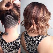 Angular Lob With Undercut Undercut Hairstyles Wavy Bob Hairstyles Medium Length Hair Styles