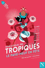 This Year S Block Party In Noisy Le Grand Is Placed Under The Sign Of The Tropics Here Are The P Graphic Design Print Poster Design Inspiration Tropical Poster