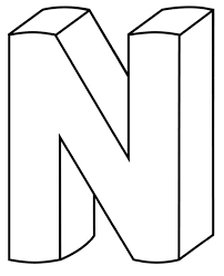 Some of the wider letters like m and n have thinner options as well. Printable 3d Bubble Letter N Freebie Finding Mom