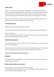 Dec 11, 2017 · the absolute best case scenario is to pitch in person, if you can manage to find a connection to a producer or somehow manage to arrange an in person meeting—it is the easiest way to passionately pitch your show, and you will be there to be certain nothing is misunderstood and the agent/producer is clear on your ideas and visions. How To Write A Tv Pitch