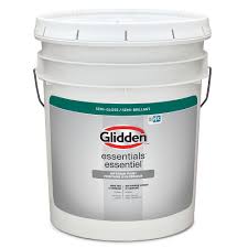 Glidden Essentials Interior Semi Gloss White 18 5 L 48300 The Home Depot Canada