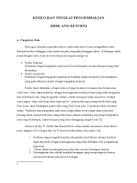 Maybe you would like to learn more about one of these? Pertanyaan Tentang Risk And Return