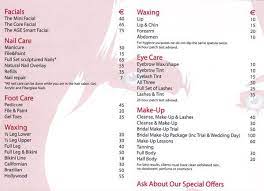 Salon Price List Beauty Salon Price List Salon Price List Nail Salon Prices